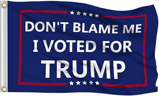 Don't Blame Me I Voted for Trump 3 X 5 Flag